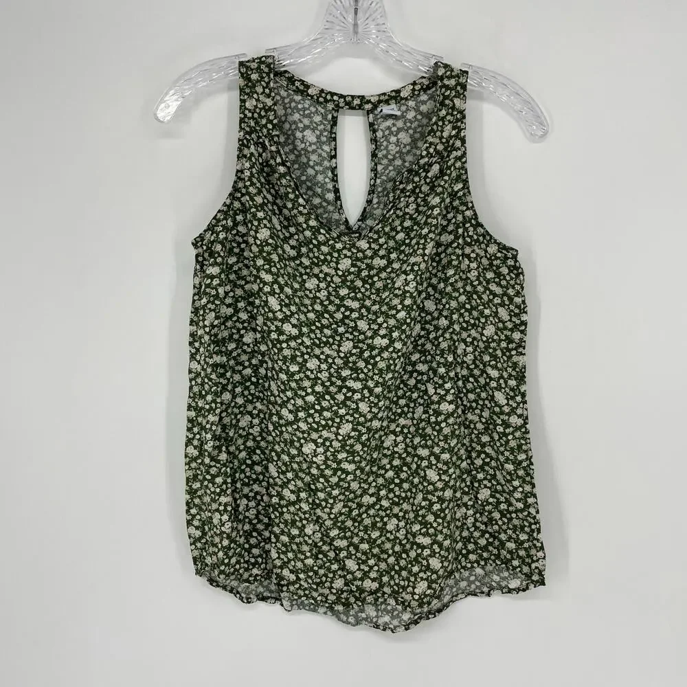 Old Navy Sleeveless Floral V-Neck Top Size Small - Picture 3 of 6